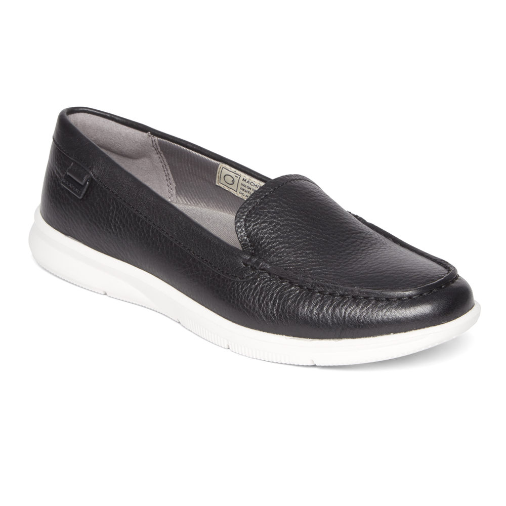 Rockport Womens Loafers Black - Ayva Washable - UK 508-URFSAK